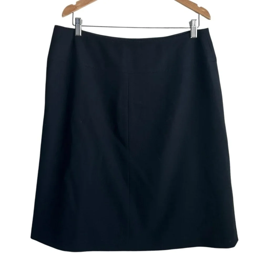 Tommy Hilfiger‎ Women Skirt 10 Black A Line Knee Length Office Career Workwear